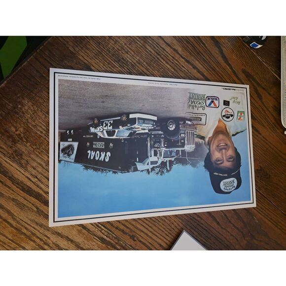 Vintage Harry Gant Skoal Bandit 11x17 Placemat Sportstar Racing Pictorial NASCAR - Picture 3 of 4